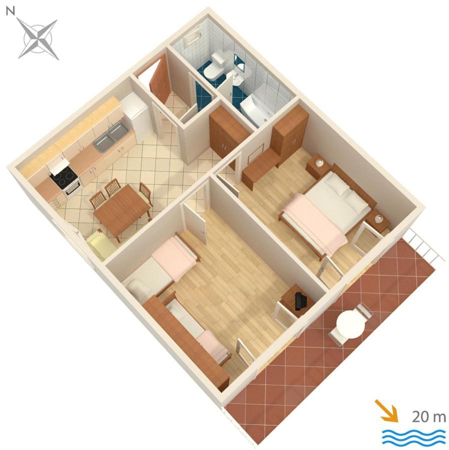 Apartments By The Sea Brist, Makarska - 505 ポダツァ エクステリア 写真