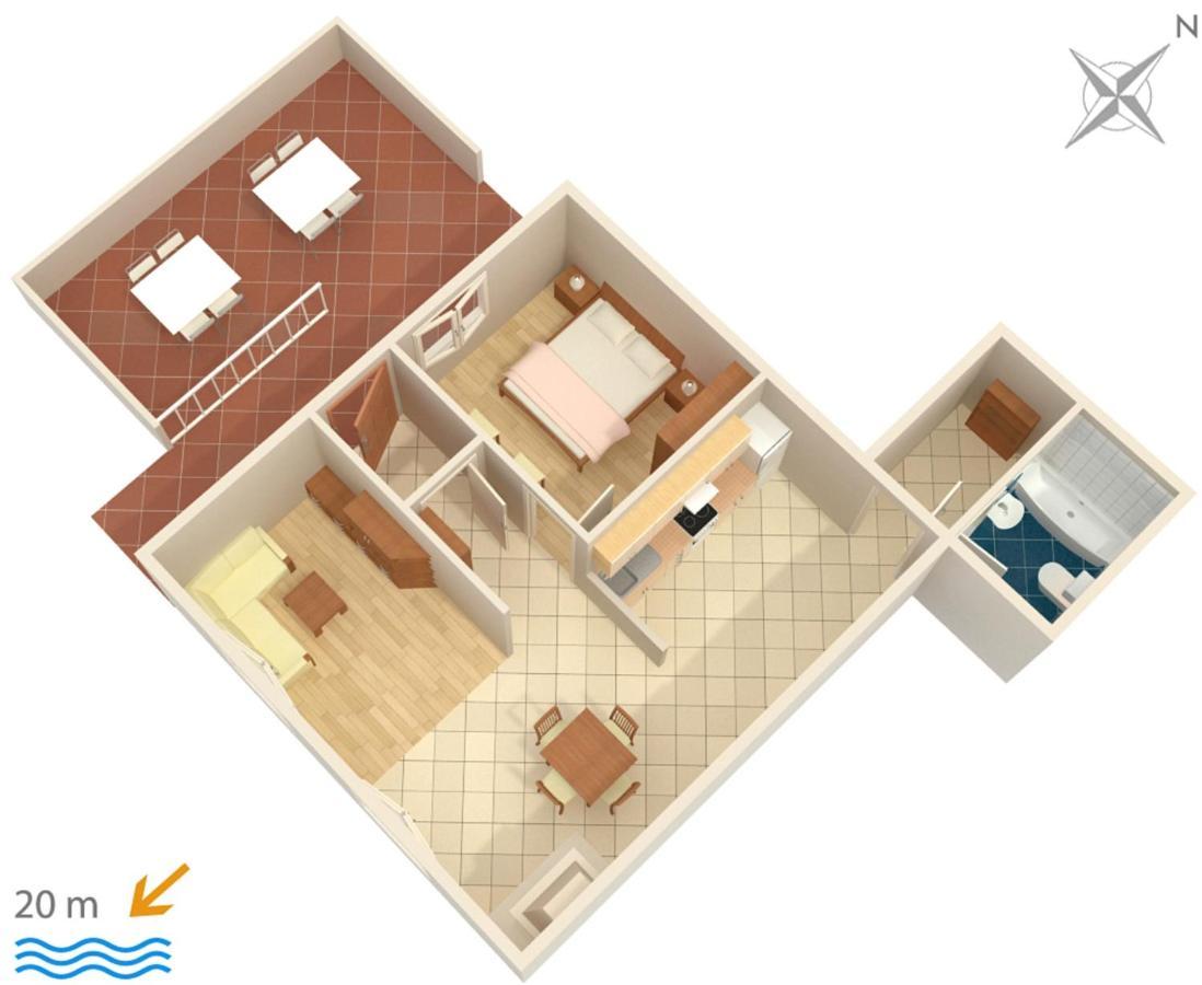 Apartments By The Sea Brist, Makarska - 505 ポダツァ エクステリア 写真